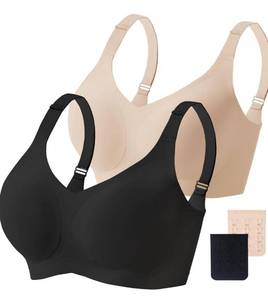 lot 2470 image: Gailife Womens Wireless Push Up Bras for Women No Underwire Seamless Full Coverage Supportive T Shirt Everyday Bras XXL
