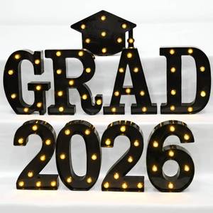 lot 2493 image: KatchOn, Black Light Up 2026 Grad Sign - 8.5 Inch  Neon Graduation Sign  2026 Grad Lights for 2026 Graduation Party Decorations  2026 Grad Led Letters for Graduation Decorations 2026