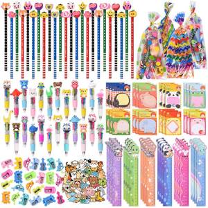 lot 2518 image: Ulema 24 Pack Cute Cartoon Animal Stationery Set,Birthday Gifts for Boys Girls School Goodie Bags School Classroom Games Rewards.