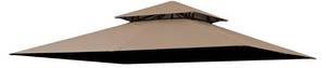 lot 2529 image: Vantco Replacement Gazebo Cover Compatible with ABC 9X9,The Top Compatible with Master 9X9 Steel Frame Gazebo,(Beige)