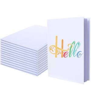 lot 2558 image: 12 Pack Hardcover Blank Book,8.5x11 Inch Unlined Sketchbook Journal - 18 Sheets36 Pages Each, Bulk Pack of White Hardcover Blank Books for Writing, Drawing Make Your Own Book