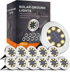 lot 2578 image: INCX 4.6 inch Solar Lights Outdoor Waterproof,12 Pack Solar Lights for Outside, Solar Garden Lights Landscape Lighting for Patio Pathway Lawn Yard Deck Driveway Walkway, Warm White