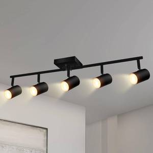 lot 2582 image: BoostArea Track Lighting Kit, Kitchen Lighting Fixtures Ceiling, 5 Light Track Lights, Rotatable Light Heads, Modern Track Lighting Fixtures Ceiling for BedroomLiving Room,GU10 Bulb Not Included