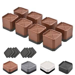 lot 2592 image: EclatBain Bed Risers Furniture Risers Heavy-Duty Rectangular Adjustable Block 8 Pack Lift to 3 inches and 4.3 inches Desk, Sofa, Chair Legs, Refrigerator, Washing Machine Support up to 4000 pounds