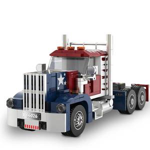lot 2602 image: Xbert American Semi Trucks Building Sets, Big Rig Tractors Truck Kits, Transport Vehicle Cars Toys, Birthday Gifts for Boys