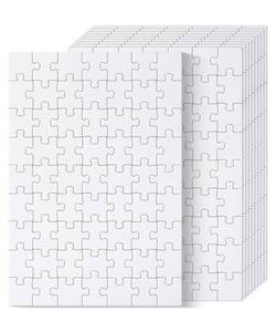 lot 2615 image: Mr. Pen- Blank Puzzle, 10 Pack, 63 PiecesPack, 56 x 8.2, White