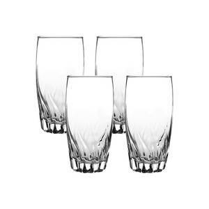 lot 3125 image: Anchor Hocking Central Park Drinking Glasses (4-Pieces, 16-ounce, dishwasher safe)