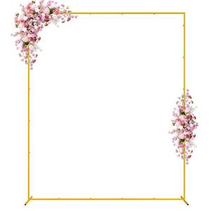 lot 3127 image: Wokceer Wedding Arch Backdrop Stand Square 7.2 x 6 FT Wedding Arches for Ceremony Metal Balloon Arch Frame for Wedding Birthday Party Garden Arbor Anniversary Event Decor