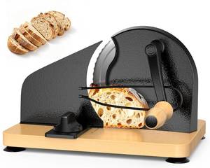 lot 3134 image: Upgraded Manual Bread Slicer for Homemade Sourdough Bread Adjustable Thickness& Evenly Slicing, Metal Guide, Hand Crank Bread Slicer with Scale Line & Suction Base,Sharp Stainless Steel Blade