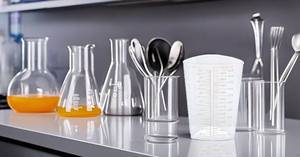 lot 3158 image: OakRidge Products 1000ml Triangular Graduated Container, Translucent, PP (10 Count)