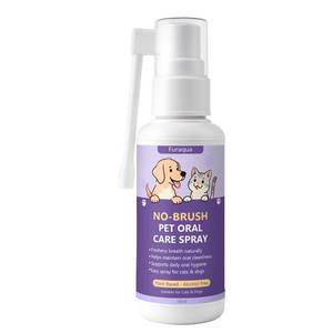 lot 3184 image: Furaqua Pet Dental Spray, Cleaning Spray for Dogs Teeth, Pet Breath Freshener Dog Oral Care &amp Cat Teeth Cleaning - Targets Bad Breath, Plaque &amp Tartar - No Brushing(1)