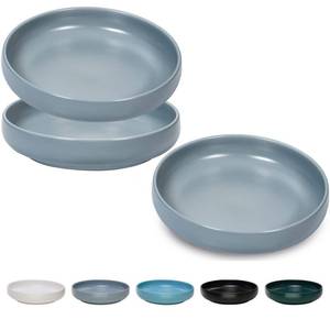 lot 3185 image: Ceramic Cat Bowls,Shallow Cat Dishes for Food and Water, 6 inch Matte Finish Wide Cat Food Bowl,Whisker Fatigue Free Pet Puppy Kitten Bowl Set of 2,Dishwasher Safe