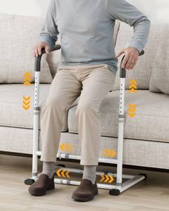 lot 3208 image: JivaJot Couch Stand Assist Aid for Elderly, Sofa Chair Lift Assist Devices for Seniors Sit to Stand, Standing Aids &amp Supports, Pregnancy, Disabled, Floor Gap Height 1.4 Leg Gap 24, White