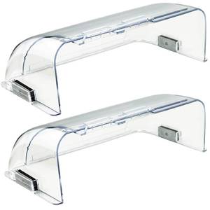 lot 3275 image: Binazon Heating & Air Vent Deflector for Vents, Sidewall, Ceiling, Floor Registers - Adjust Between 9-14, Magnetic Vent Covers for Air Conditioning, Heat, AC, Floor, Under Furniture (2 Pack Clear)