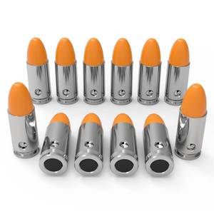 lot 3310 image: GORTAR 9mm Snap Caps Training Dummy Rounds Practice Safe Loading Firing Close to Real Weight Targets & Accessories -12 Pcs