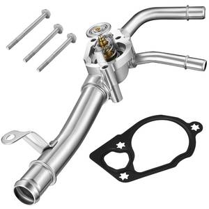 lot 3415 image: BDFHYK 902-692 Upgrade Aluminium Coolant Thermostat Housing Assembly Compatible with Buick 08-17 Enclave, compatible with Chevy 09-17 Traverse, compatible with GMC 07-17 Acadia 3.6L Replace 12599235