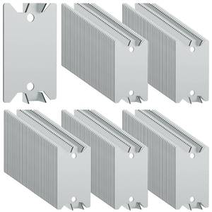 lot 3417 image: Nail Plates for Wood Studs 1.5 x 2.5 Inch Nail Stud Guards with Sharp Pointed Prongs Electrical Wire Stud Plate Protector Nail Stopper for Plumbing and Wiring Protection - 200Pack