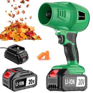 lot 3434 image: Devaukee Electric Cordless Mini Turbo Leaf Blower, 20V Lightweight Handheld Leaf Blower for Lawn Care, Patio Cleaning, Blowing Leaves, Ideal for Home and Garden, 1 Battery