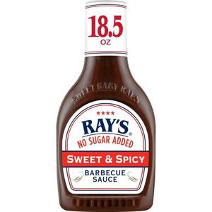 lot 3459 image: Sweet Baby Rays No Sugar Added Sweet and Spicy BBQ Sauce - 18.5oz 2 pack