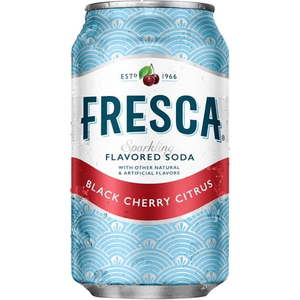 lot 3465 image: Fresca Black Cherry Sparkling Soda, 12 Fl. Oz., 12 Count