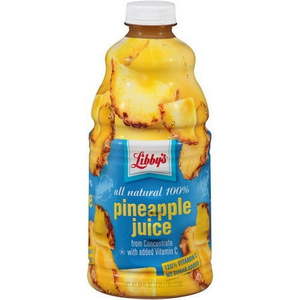 lot 3470 image: LIBBYS, 100% PINEAPPLE JUICE 64 FL oz 5-Pack