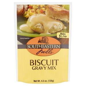 lot 3475 image: Southeastern Mills Biscuit Gravy Mix Family Size  4.5 oz pack of 6