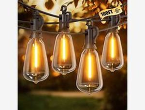 lot 3235 image: Brightown 100 FT Patio String Lights
