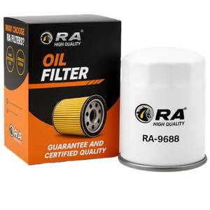 lot 3582 image: RA-9688 Engine Oil Filter 15K Mile Change Automotive Replacement Interval Spin-On for Select Models Acura, Dodge, Ford, Honda, Hyundai, Isuzu, Kia, Mazda, Mitsibishi, Subaru