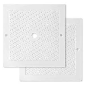 lot 3596 image: Dairrr Fuuu 10 Pool Skimmer LidCover Replacement for Hayward SPX1082E, SP082 1083 1084 1085 SP1086, Square Skimmer Basket Deck Covers Plate for Inground Pools, Heavy Duty Plastic, White, 2 Pack