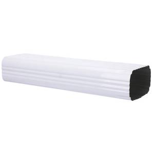 lot 3599 image: Moxweyeni 1 Pack 3 x 4 Inch, 15 Inch White Aluminum Downspout Extensions Roofing Gutter Downspout DIY Installation for Home Outdoor Drainage