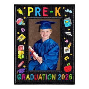 lot 3607 image: PETCEE Pre-K Graduation Gift - Pre K Graduation Picture Frame 2026 4x 6 Colorful Leather Preschool Grad Gifts Decorations&nbsp