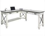 L-Shaped Executive Desk with Storage Drawers - Retail: $499