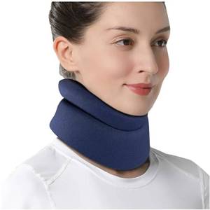 lot 17333 image: Neck Brace for Neck Pain and Support - Soft Cervical Collar for Sleeping in Bed, Snoozing, Sleeping Upright, Anti-Snoring, Sleep Apnea for Women & Men (Blue, Comfort Version, Medium 11.5-143��) - Retail $19