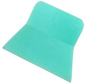 lot 17335 image: Window Tint Squeegee, PPF Squeegee Vinyl Wrap Tool, 70A Hardness Anti-Scratch Rubber Scraper, Mini Card Scrapers for Car Wrapping, Paint Protection Film Installation Application (Green, 1PC) - Retail $6