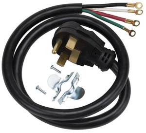 lot 17347 image: General Electric WX9X35 4-wire Range Cord, 4-foot - Retail $25