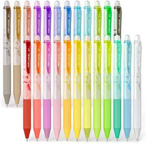 lot 17361 image: Four Candies 0.7mm Erasable Gel Pens, Make Mistakes Disappear Colored Pens, 24 Colors Retractable Fine Point Erasable Pens for Writing, Drawing, Planner & School Supplies - Retail $20
