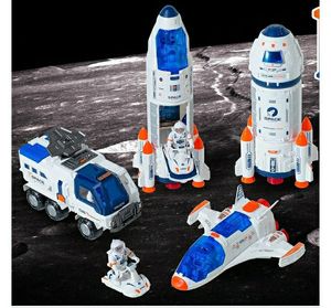 Large Space Exploration Astronaut Kids Toy, Rocket & Shuttle. STOCK PHOTO MAY NOT BE ACCURATE. Might have Broken or Missing Parts. - Retail: $60