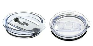 lot 17390 image: Replacement Lid for 20 oz and 24 oz Tumbler With Mouth Opening Only 3.25 Inch8.3 CM, Press Fit Type, (No Fit Screw Type), Leakproof, 1 PC Straw and 1 PC Slider Lid. - Retail $10