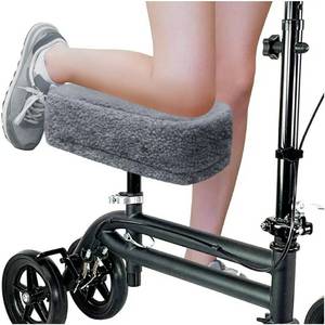 lot 17399 image: Knee Scooter Cushion Pad Cover for Adults Comfortable Plush Soft Cushion for Scooters Knee Walker Accessories for Pain Relief. - Retail $19