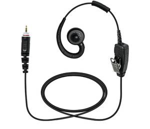 lot 17406 image: 2.5mm Single Pin Swivel Ear Piece 1 Wire in-line Ptt Mic C Shaped Earpiece 2-Way Radio Over The Ear Headset Microphone Headphone for Motorola clp 1010e 1080e clp1010e clp1080e Walkie Talkies - Retail $16