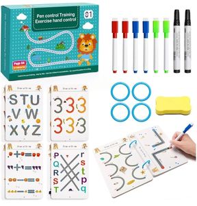 lot 17418 image: Scribble Smart Workbook with Reusable Feature 64Pages Little Curious Minds Workbook for Toddler Writing Practice for Kids Age2-6 Stimulate Little Curious Minds With 8 Pens, 4 Rings, 1 Eraser - Retail $10