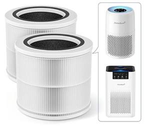 lot 17425 image: Air Purifier Filter Replacement, Compatible with LEVOIT Core Mini-P, AP100AP102 Air Purifier, True HEPA H13 Replacement Filter, Replace Part, 2 Packs, AP100-RF��White - Retail $25
