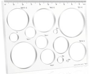 lot 17433 image: Router Templates for Woodworking,Router Jig Circle Inlay Templates Decorative,13-in-1 Router Templates(10  7.8 inches) - Retail $18