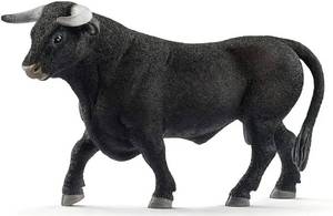 lot 17445 image: Farm World, Animal Toys for Boys and Girls 3 and Above, Black Bull Cow Toy Figurine, Ages 3 - Retail $15