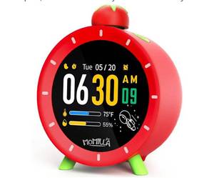 lot 17464 image: Kids Alarm Clock for Bedrooms, Colorful Display 7-Day Programmable 4 Alarms, Visual Timer with White Noise, Digital Clock Loud for Heavy Sleepers, Christmas Birthday Gifts for Girls Boys - Retail $46
