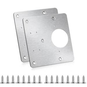 lot 17468 image: Cabinet Hinges Repair Plate,Stainless Steel Hinge Repair Brackets Kit,Kitchen Cupboard Door Hinge Repair Plate Kit Includes Fixing Screws,Protect Wooden Kitchen Cabinet Door,Furniture(2 PCS)�� - Retail $7