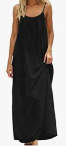lot 17478 image: House Dress, Cami Lounge Dress House Dress Open Back Dress for Women Casual Summer. - Retail $18