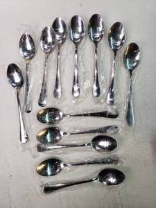 lot 17498 image: 13 Stainless Steel Spoons, 7 inches. - Retail $20