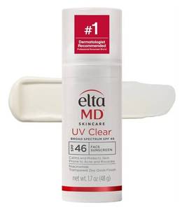 lot 17524 image: EltaMD UV Clear Face Sunscreen SPF, Oil-Free Sunscreen with Zinc Oxide, Dermatologist Recommended - Retail $45