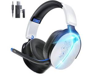 lot 17536 image: Ultra-Light Universal 3-in-1 Wireless Headset for PS5PS4PCSwitchXbox, 2.4GBT5.3Wired,